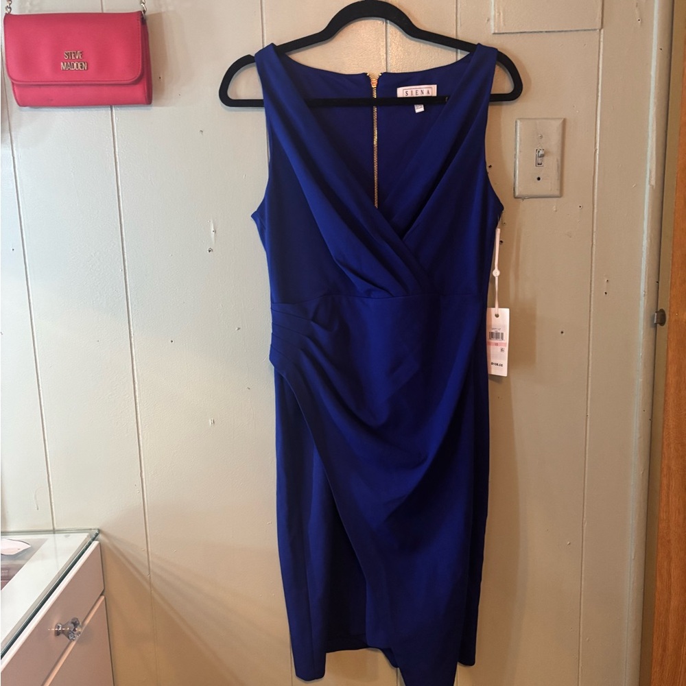 White House Black Market Royal Blue Midi Dress